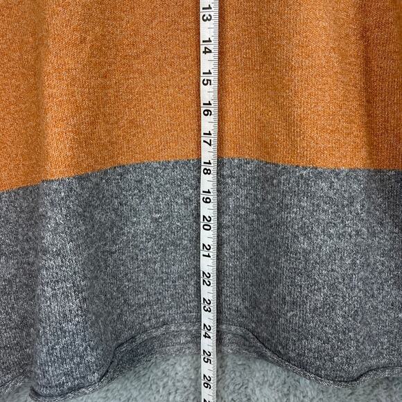 Pinque Design Studios Rust Stone Color-block Sweater Rolled Hem Size XXL NWT - Picture 5 of 9